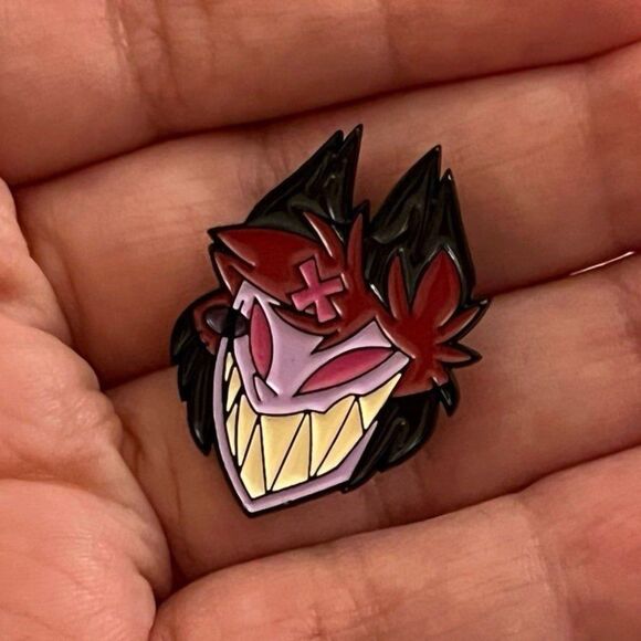 Hazbin Hotel Alastor Enamel Pin - Picture 2 of 5